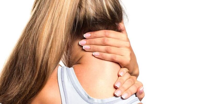 bolesť krku u dievčaťa s osteochondrózou