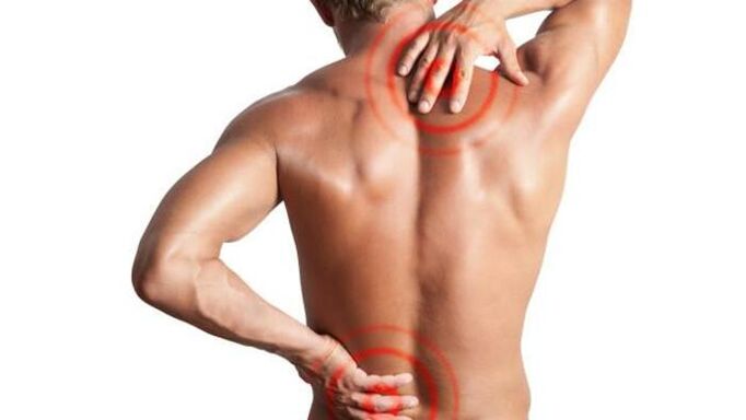 bolesť spôsobená osteochondrózou